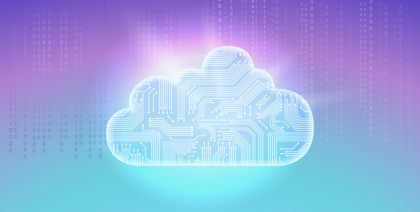 Illustration of cloud infrastructure representing Infrastructure as a Service and Platform as a Service models