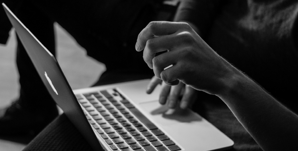 analyzing e-commerce conversion strategies on a laptop
