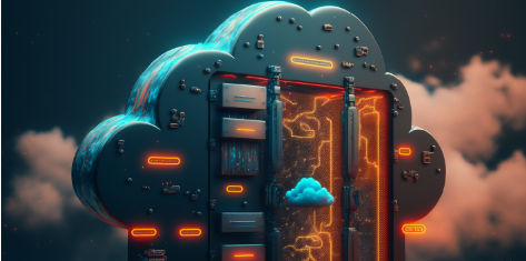 Legacy system modernization cloud illustration