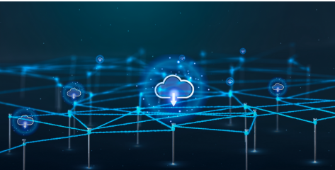 Digital cloud infrastructure network with interconnected nodes